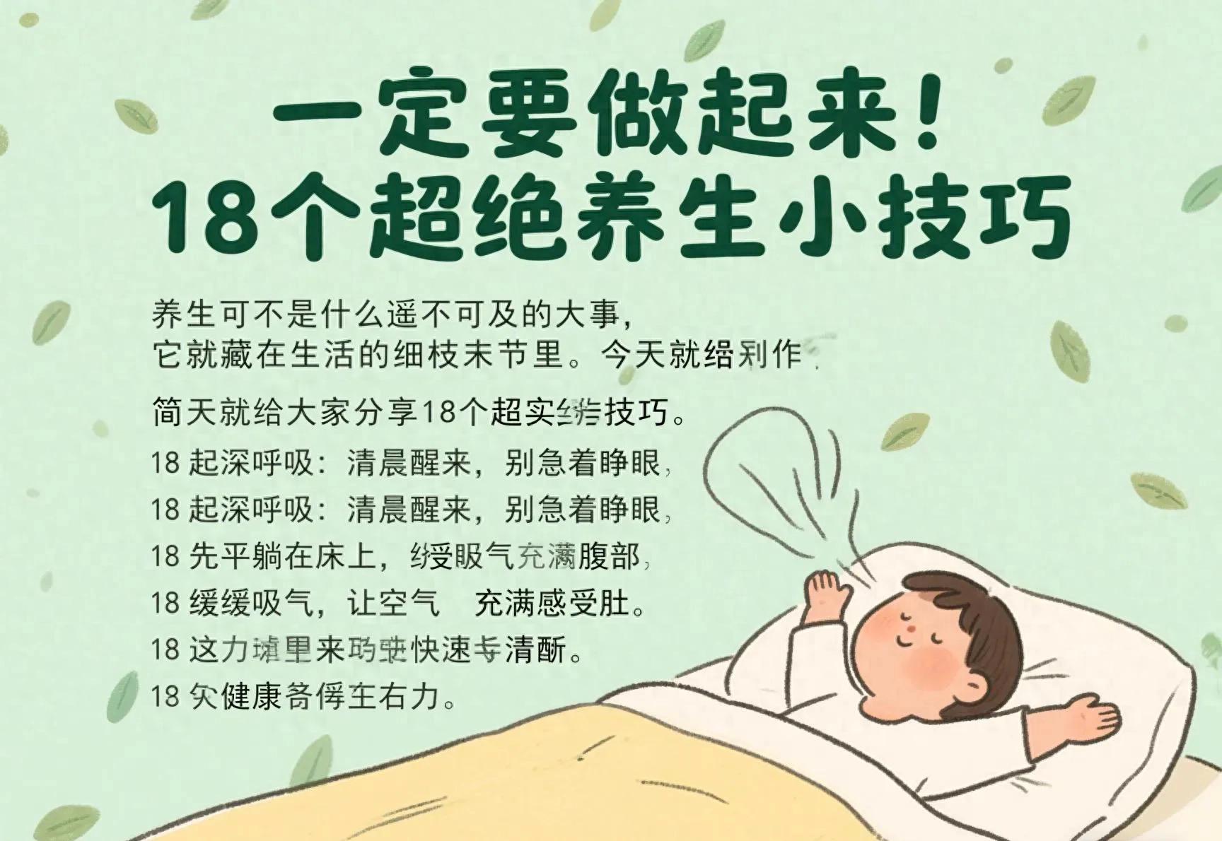 一定要做起来！18个超绝养生小技巧(图1)